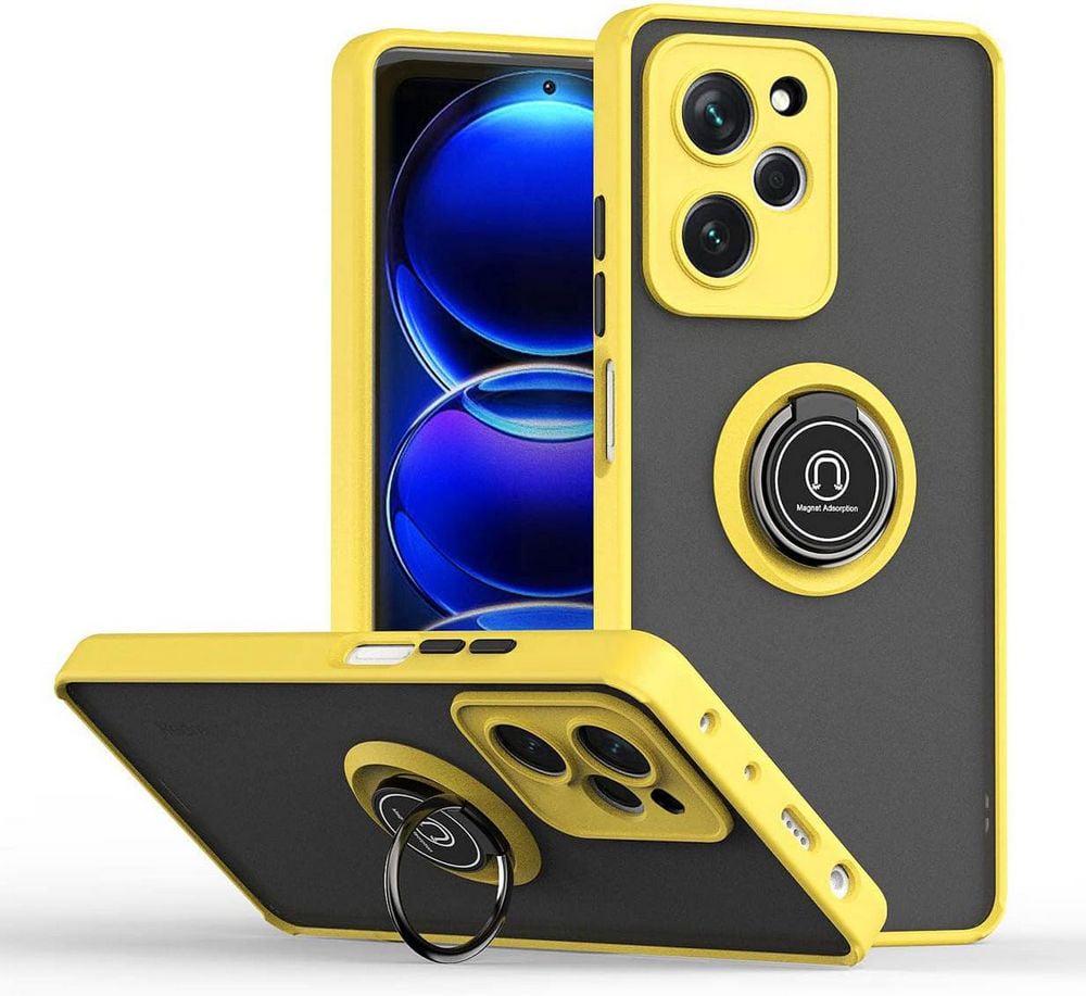 Защитный чехол MatteLuxe Xiaomi Poco X5 Pro 5G (с кольцом) Yellow (38256-0A)
