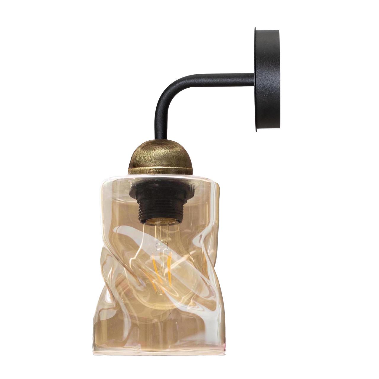 Бра MSK ELECTRIC Tornado під лампу E27 Чорний (PL 202405 BK) - фото 2