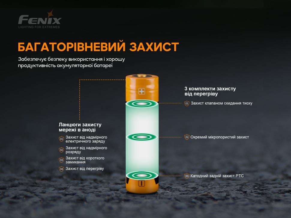 Акумулятор Fenix 18650 3000 mAh (ARB-L18-3000P) - фото 8