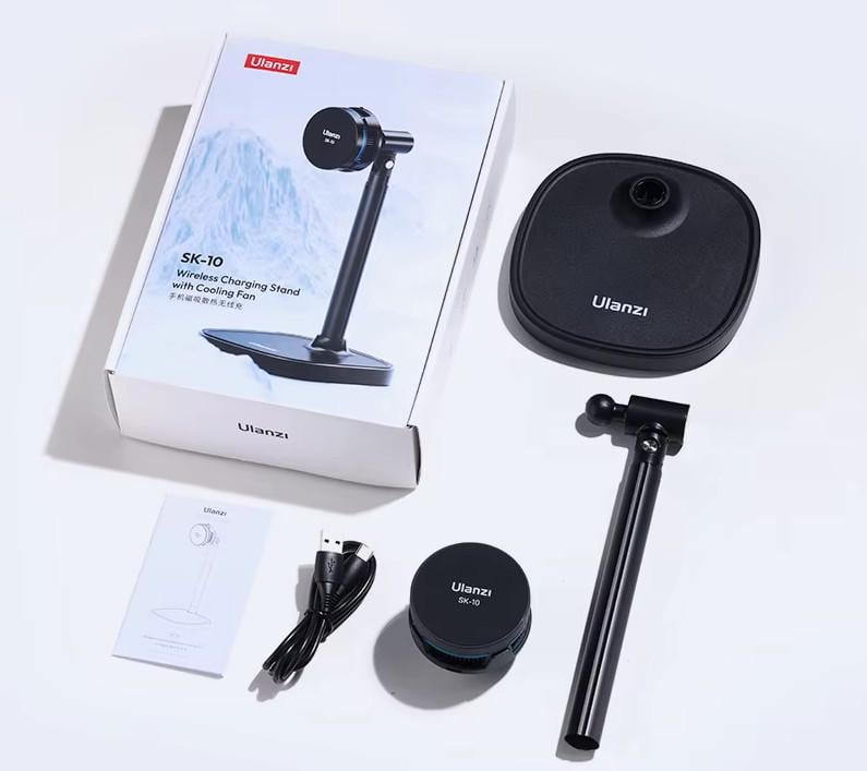 Подставка магнитная Ulanzi SK-10 MagSafe для iPhone беспроводная зарядка и охлаждение (2537151231) - фото 5 Подставка магнитная Ulanzi SK-10 MagSafe для iPhone беспроводная зарядка и охлаждение (2537151231) - фото 5