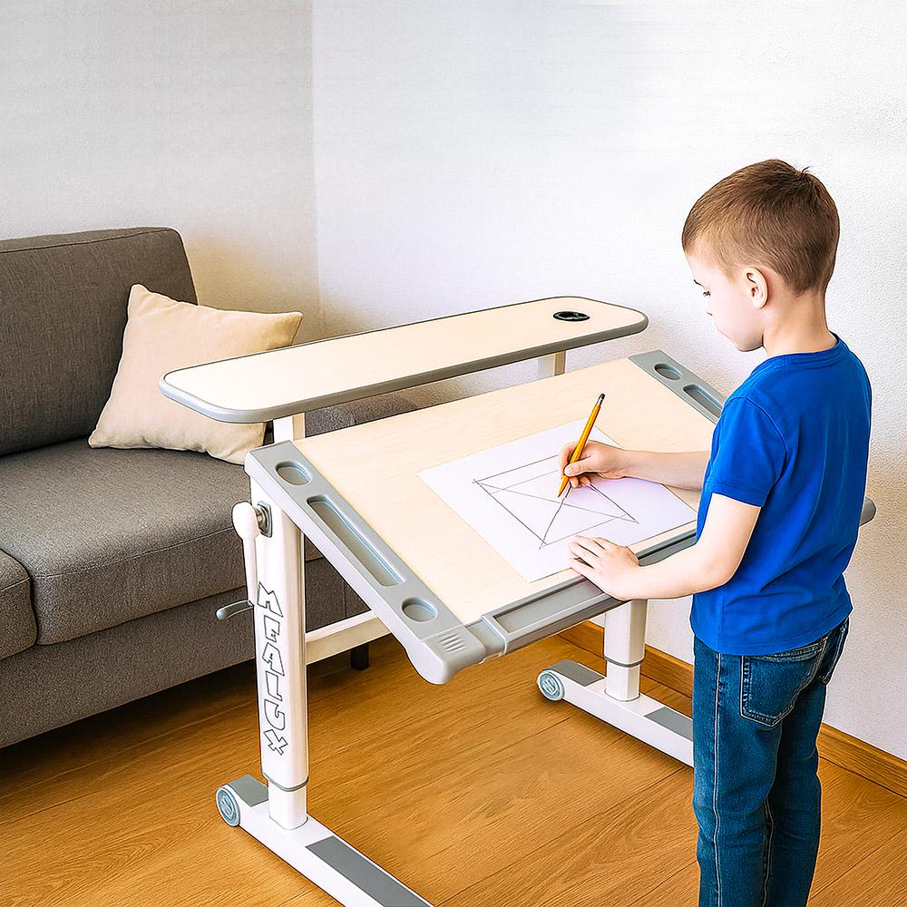 Стіл дитячий Mealux Ergowood M TG Energy Multicolor (BD-800 TG/MC Energy) - фото 2 Стіл дитячий Mealux Ergowood M TG Energy Multicolor (BD-800 TG/MC Energy) - фото 2