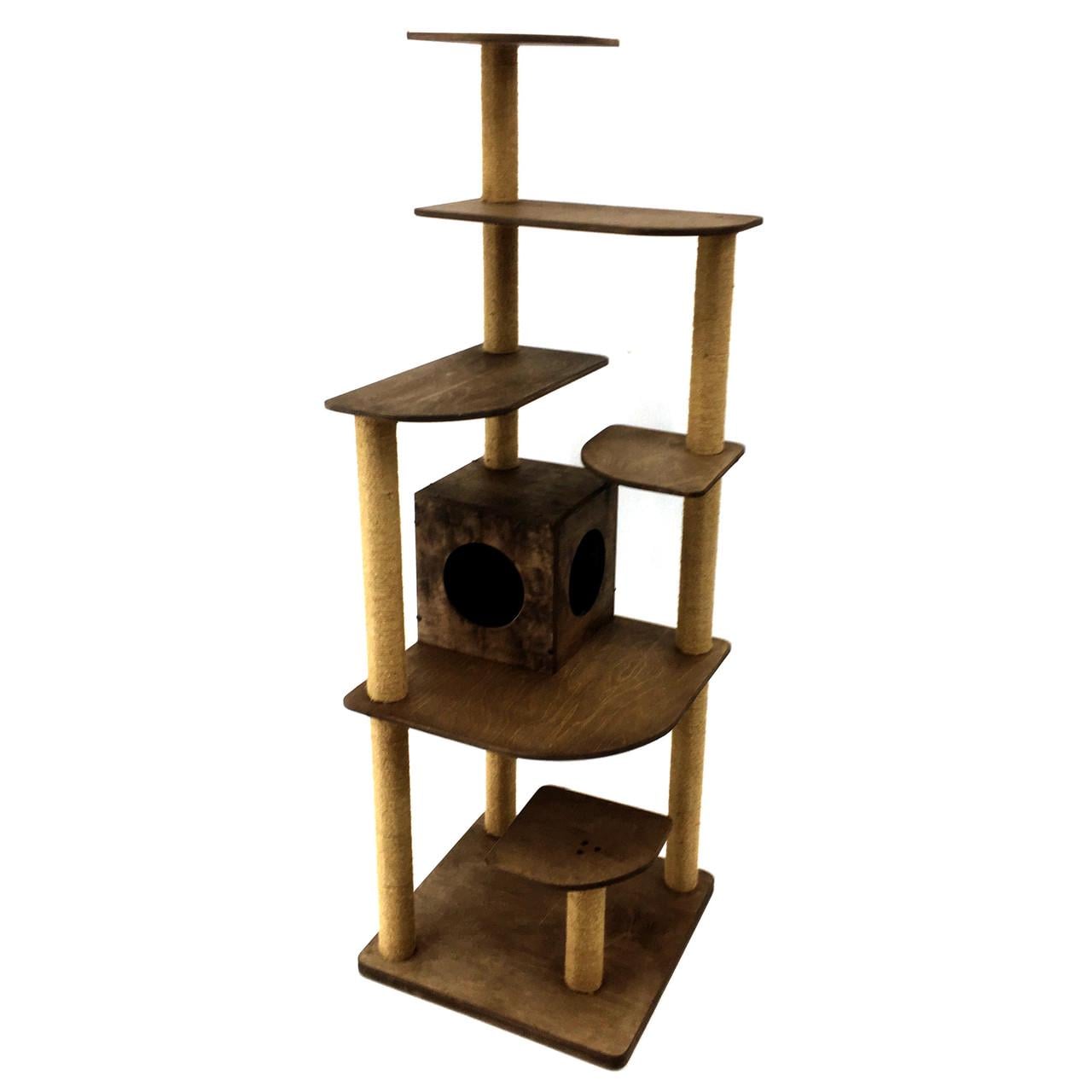 Комплекс игровой для кошек из дерева Лива Капучино (ИГК-001509) Комплекс игровой для кошек из дерева Лива Капучино (ИГК-001509)