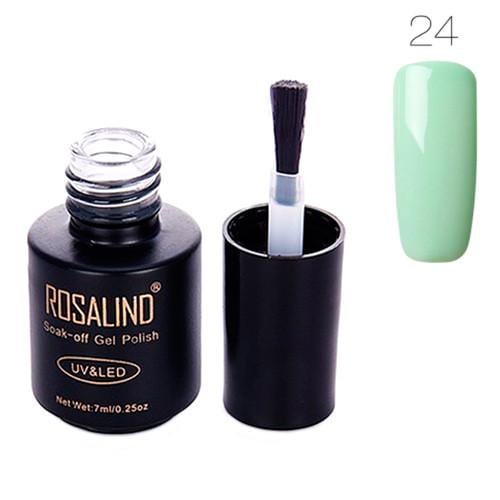 Гель-лак для ногтей маникюра Rosalind 7 мл шеллак для UV LED 24 Mint (312850)
