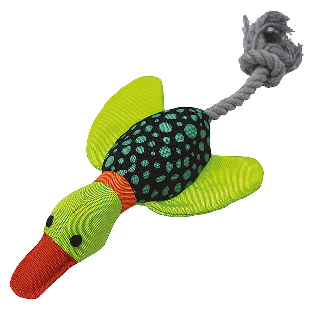 Іграшка для собак Tatrapet Toys Fan плюшева качка з мотузкою 33 см (488.06)