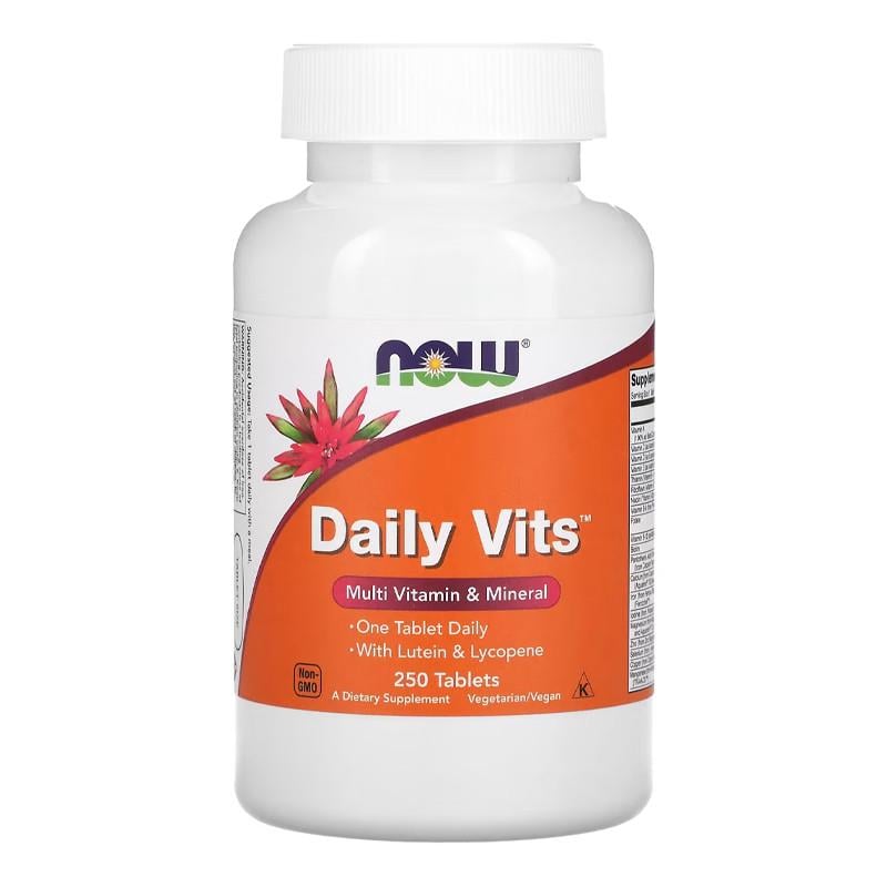 Комплекс мультивитаминов NOW Daily Vits 250 табл. (03855-01)