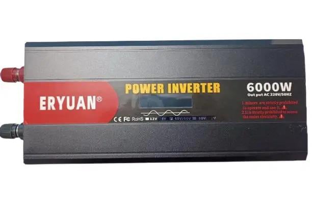 Перетворювач напруги 6000W з 12V в 220V чистий синус Black (784779833)