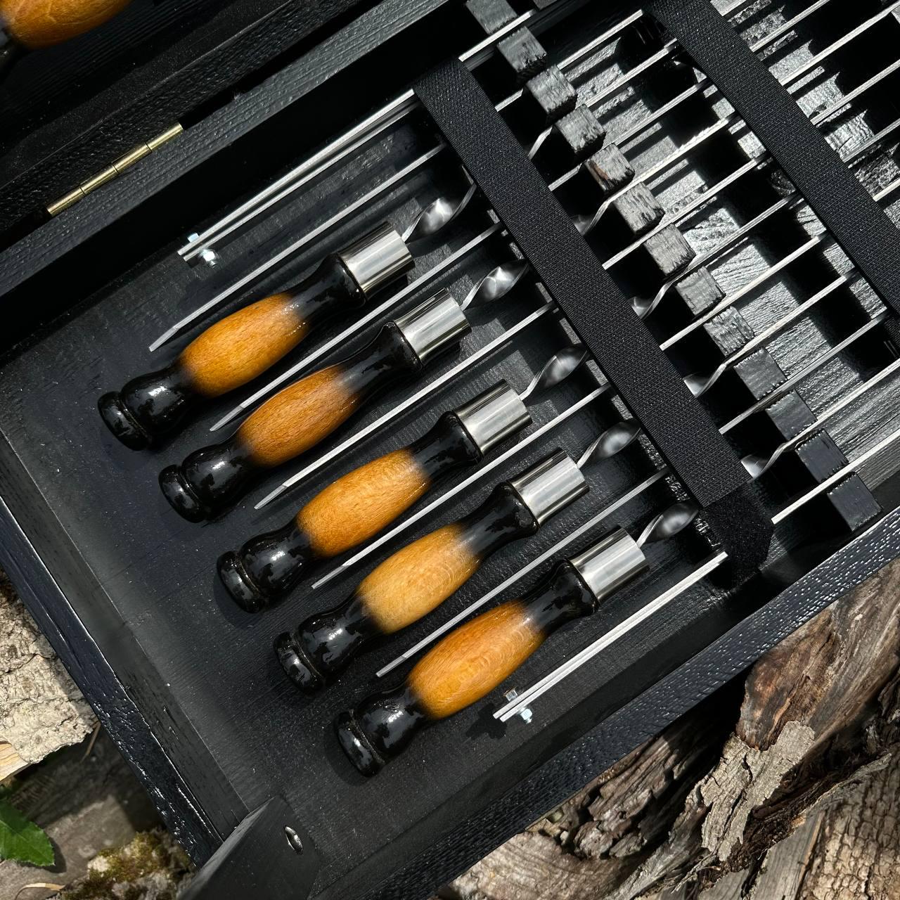 Набор шампуров Grill Box 9 для шашлыка