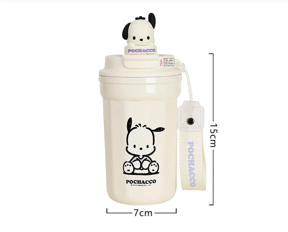 Чашка-термос Sanrio с 3D-куклами Pochacco из нержавеющей стали 480 мл Белый (998679) - фото 2 Чашка-термос Sanrio с 3D-куклами Pochacco из нержавеющей стали 480 мл Белый (998679) - фото 2