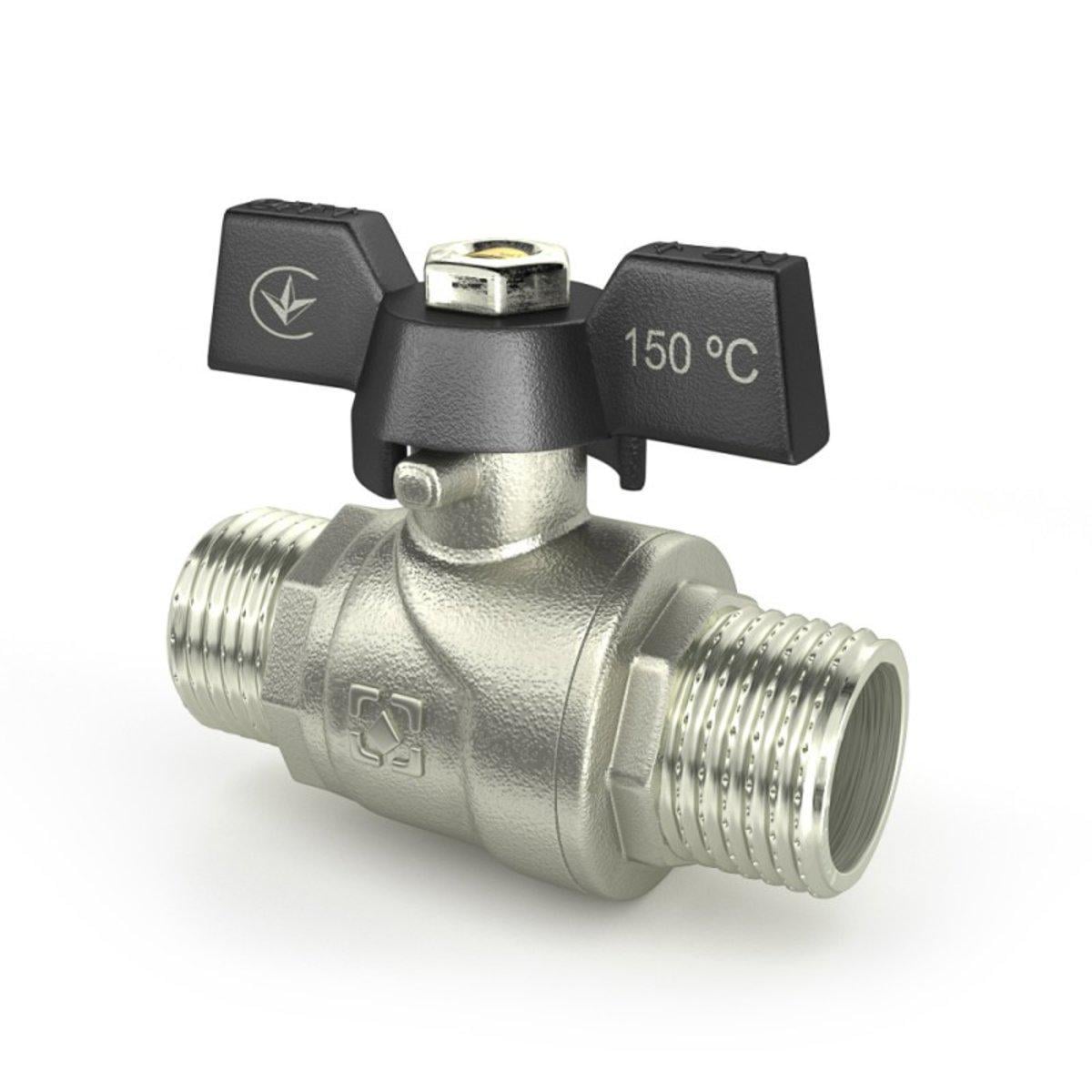 Кран кульовий Raftec DN15 НН 1/2'' метелик Black (SW-67749) Кран кульовий Raftec DN15 НН 1/2'' метелик Black (SW-67749)