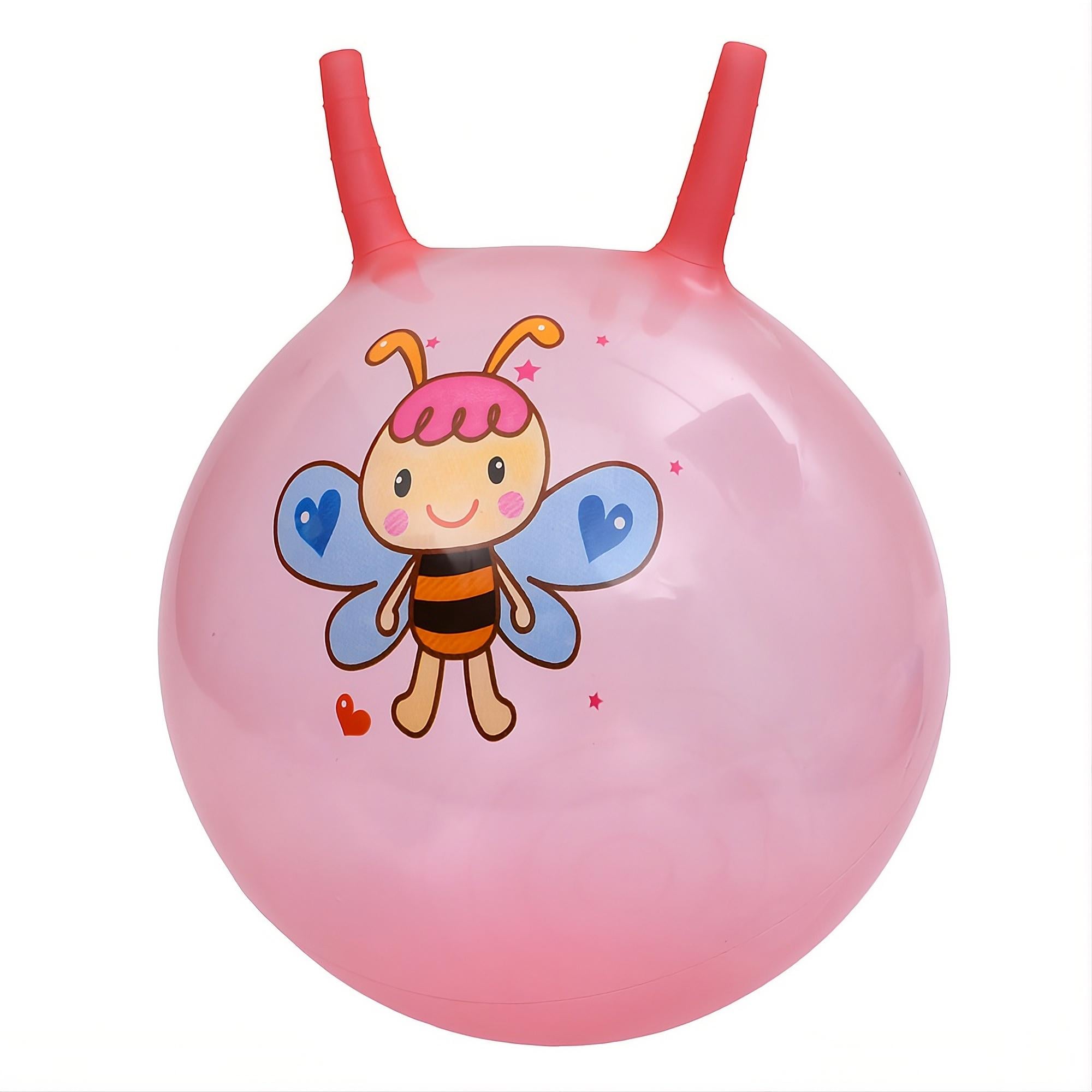 Фитнес-мяч детский MS 4859-4 с рожками 45 см 350 г с принтом животных (33731034)