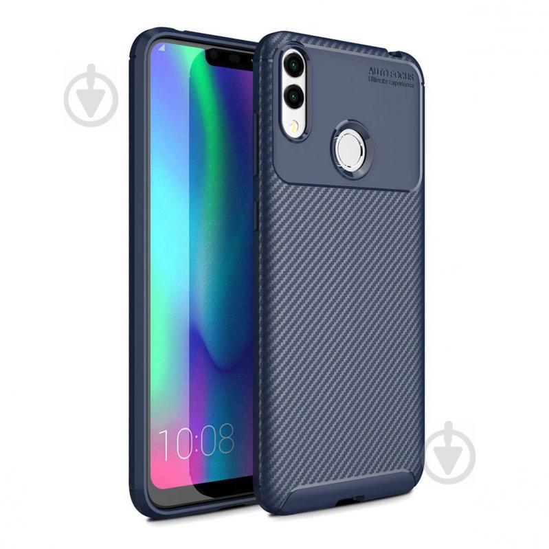 Чехол Carbon Case Honor 8C Синий (hub_UofZ20463) - фото 1