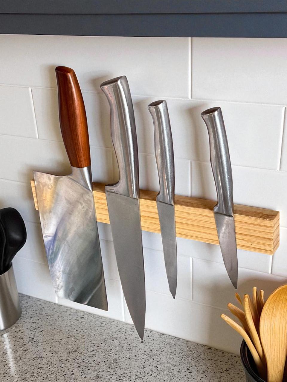 Держатель для ножей магнитный Primo Bamboo бамбук 30 см (2726156871) - фото 2 Держатель для ножей магнитный Primo Bamboo бамбук 30 см (2726156871) - фото 2