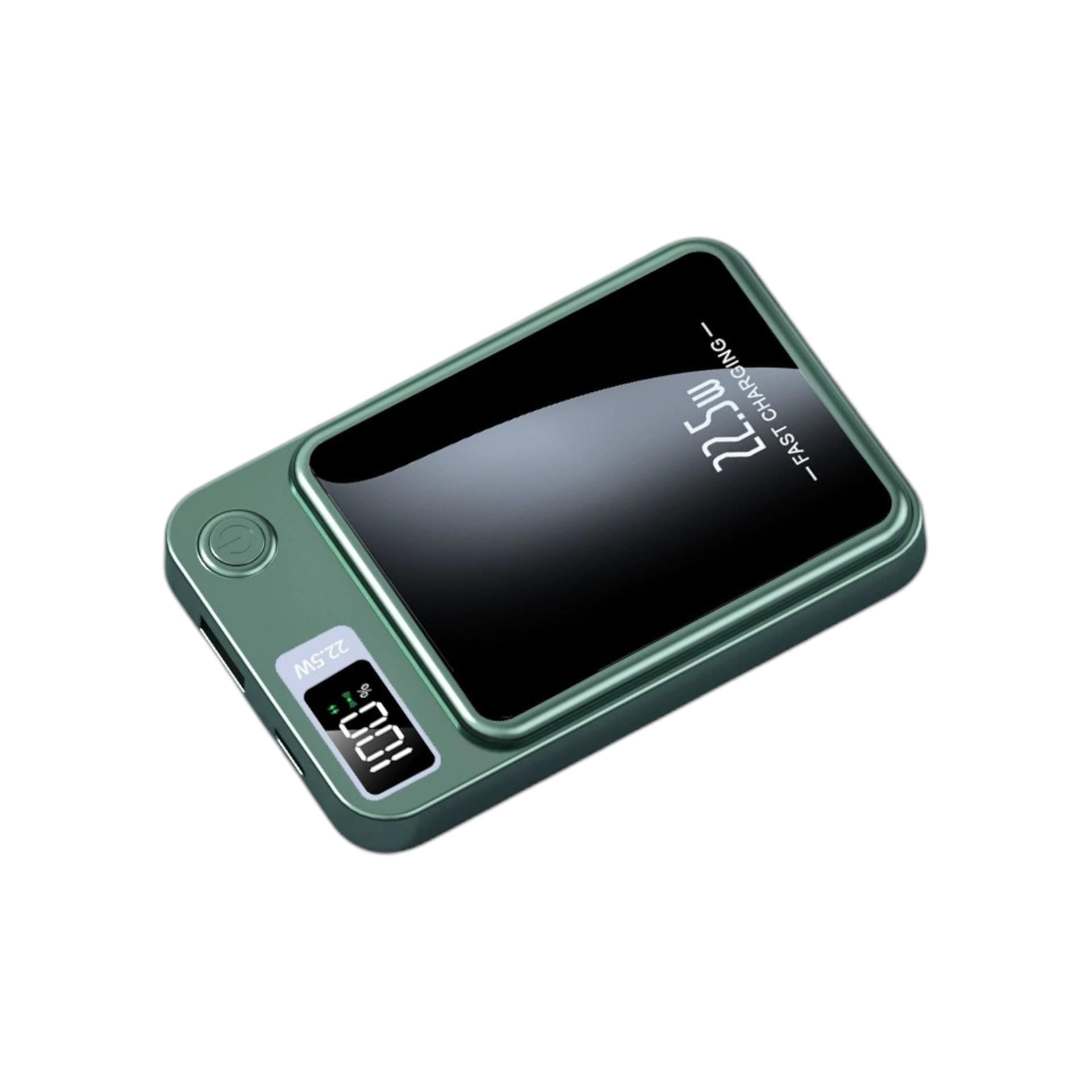 Повербанк MagSafe с быстрой зарядкой 22,5W 20000 mAh Green (300003-66а)