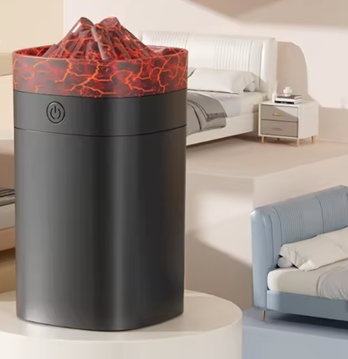 Зволожувач повітря-аромалампа USB з імітацією полум'я Чорний (29468513) - фото 2 Зволожувач повітря-аромалампа USB з імітацією полум'я Чорний (29468513) - фото 2