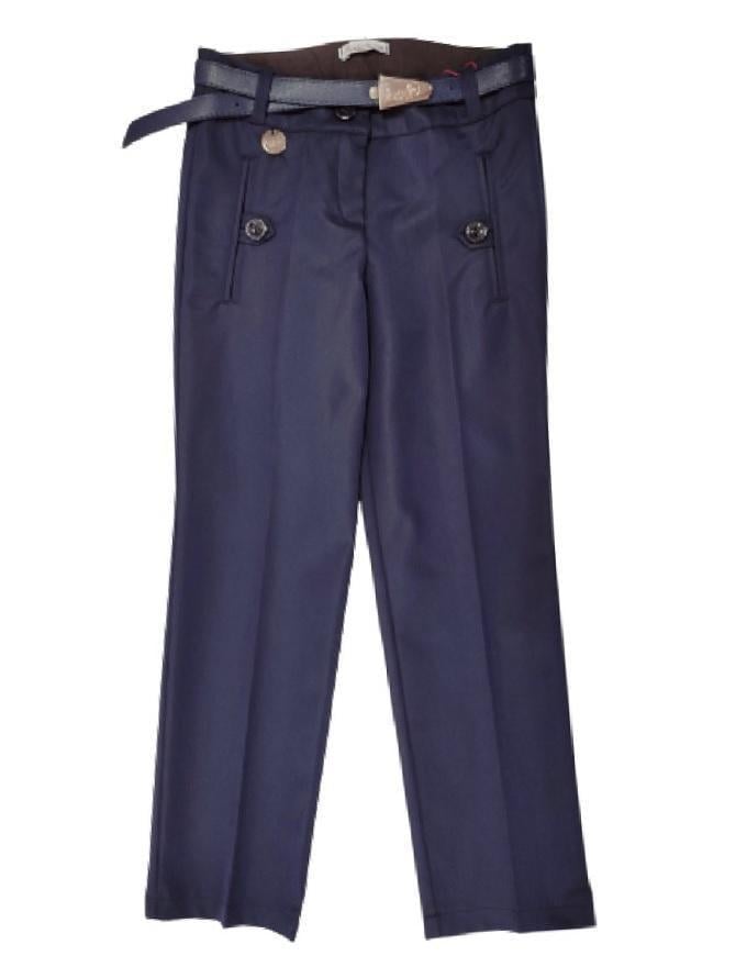 Брюки школьные для девочки Suzie ДЕРЛАЙН 02 мемори cotton 128 см Синий (297901_128)