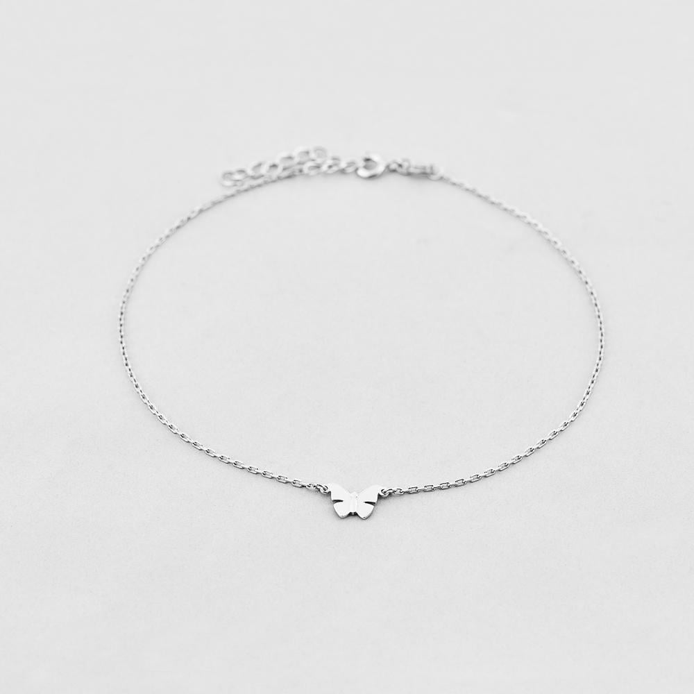 Браслет серебряный на ногу Minimal Нежность бабочки (4709р)