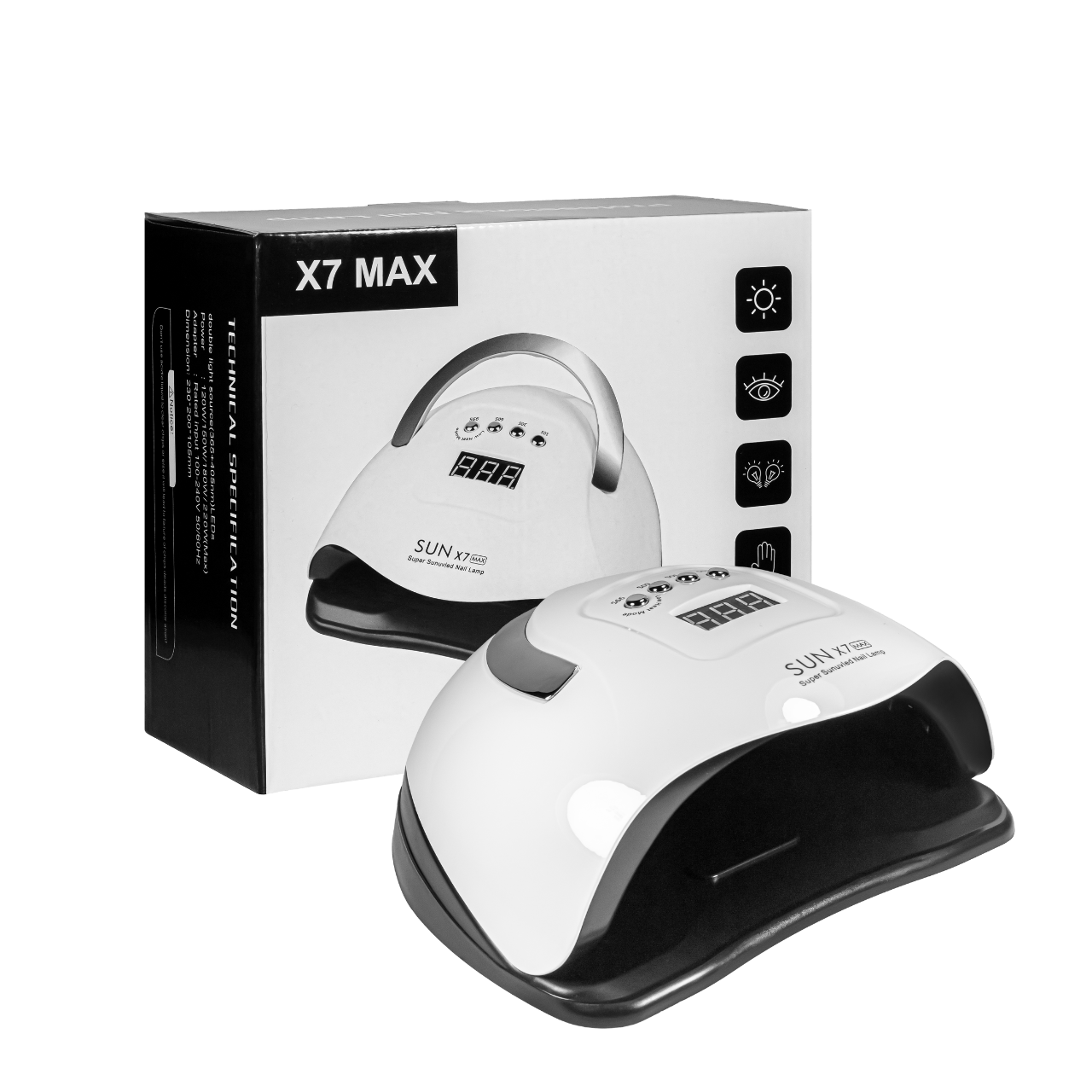 Лампа для гель-лака SUN 7X Max 180W LED UV