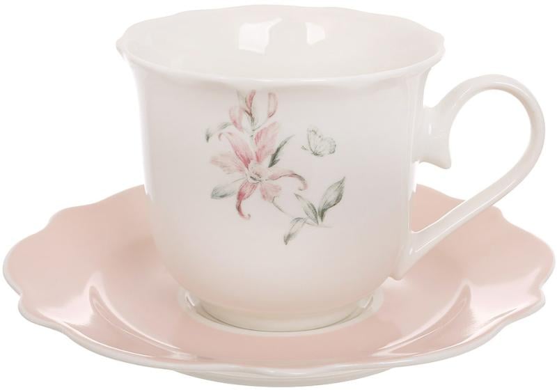 Набор чайный Pink Orchid 4 чашки с блюдцами 250 мл Набор чайный Pink Orchid 4 чашки с блюдцами 250 мл