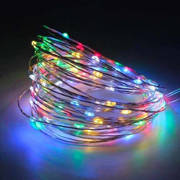 Гирлянда светодиодная нить роса 20 м на батарейках/USB Разноцветный (2417494074) - фото 5 Гирлянда светодиодная нить роса 20 м на батарейках/USB Разноцветный (2417494074) - фото 5
