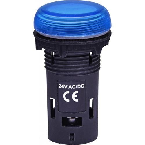 Лампа сигнальна LED ETI ECLI-22-024C-B 24V AC/DC матова Синій (4771213)