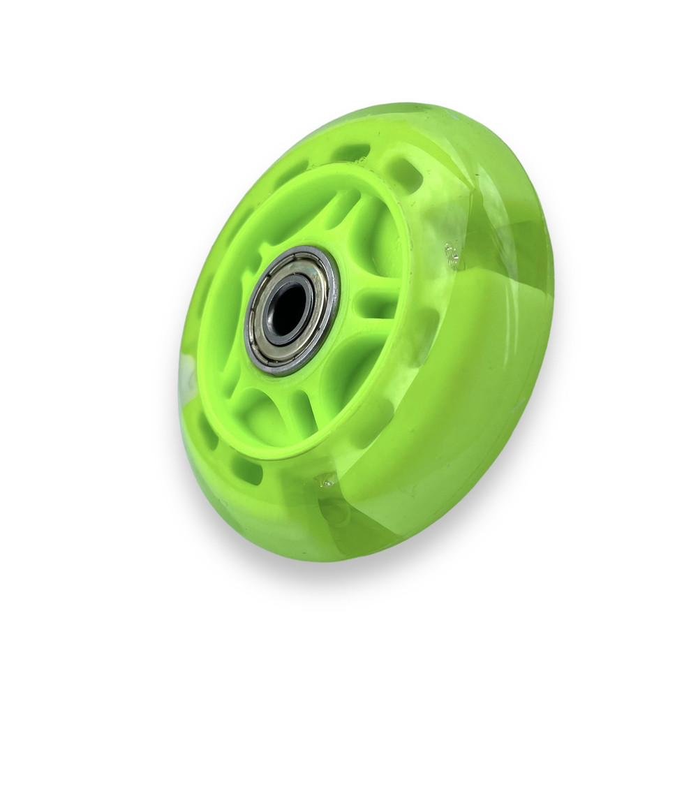 Колесо для самоката/роликів підшипники ABES-7 80 мм Салатовий Колесо для самоката/роликів підшипники ABES-7 80 мм Салатовий