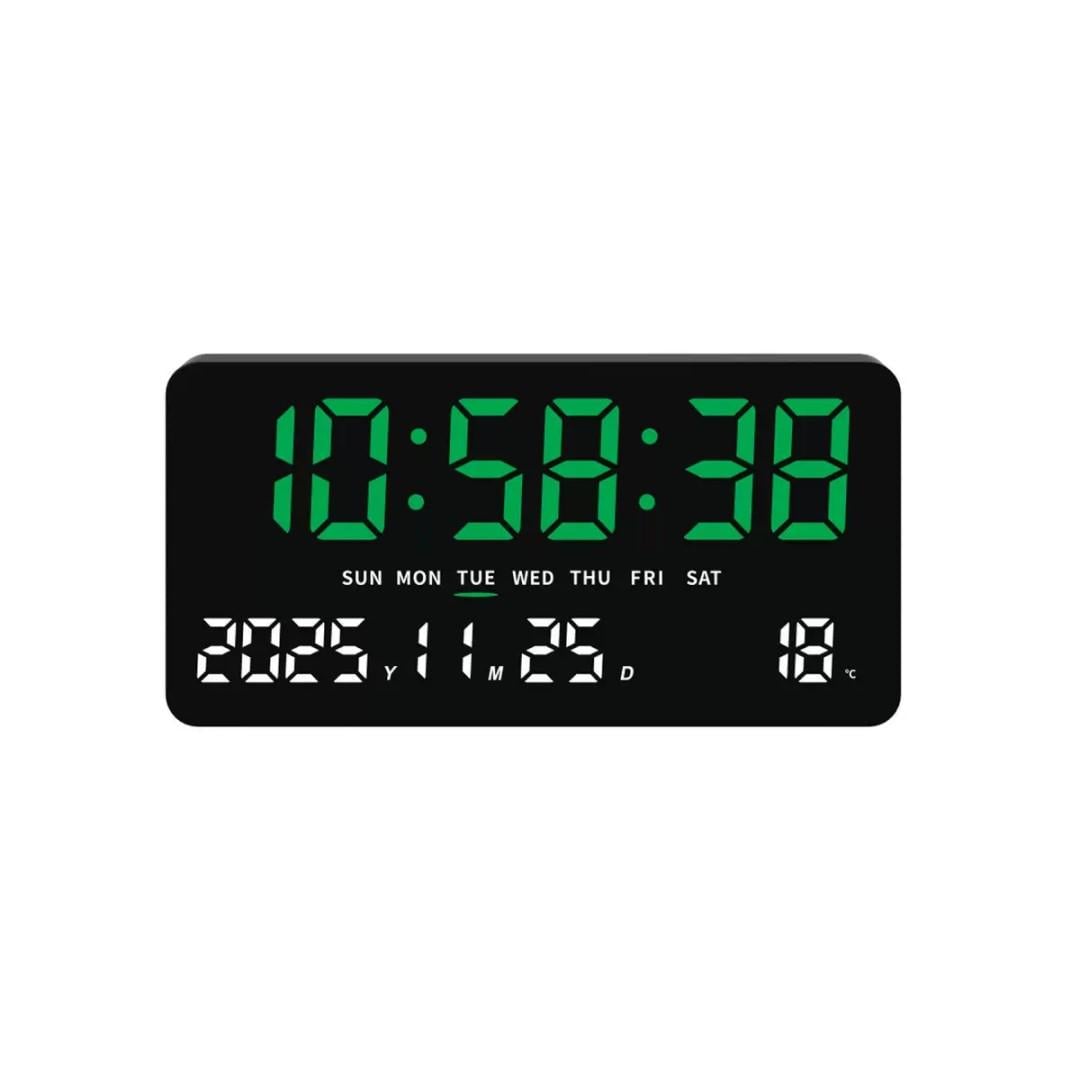 Часы настенные Mids электронные с термометром Черный (2613G)