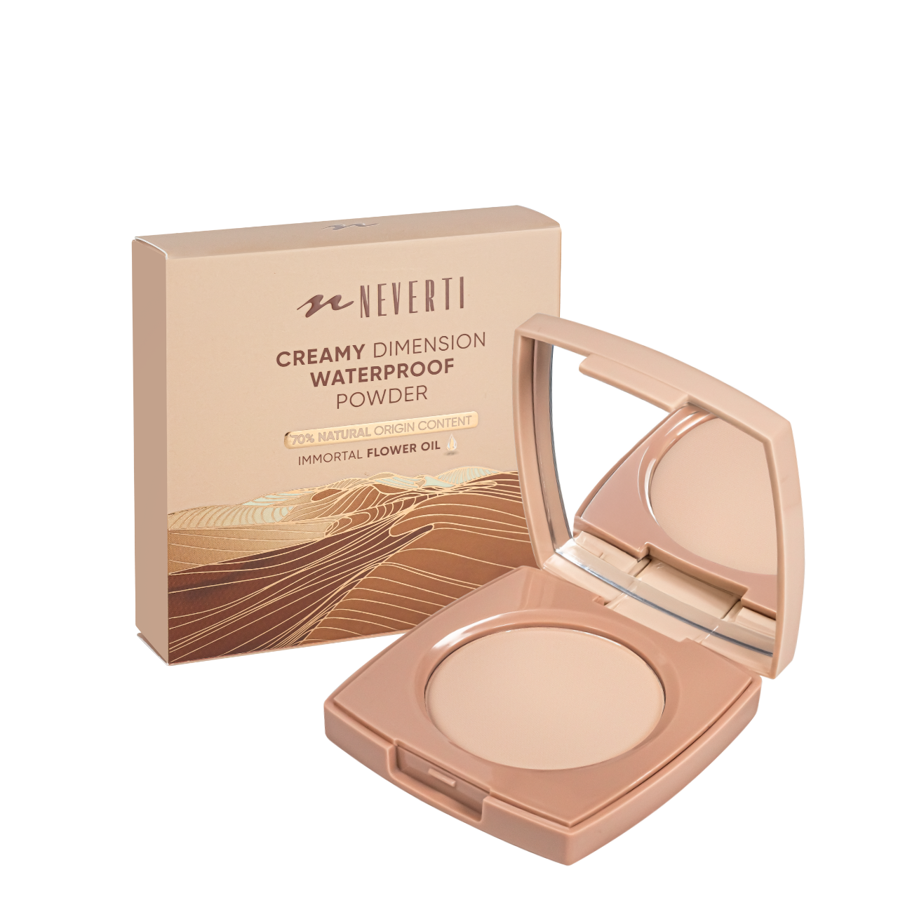 Пудра для обличчя водостійка компактна Neverti Creamy Dimension NP202 002 Fair Pink (13348340) Пудра для обличчя водостійка компактна Neverti Creamy Dimension NP202 002 Fair Pink (13348340)