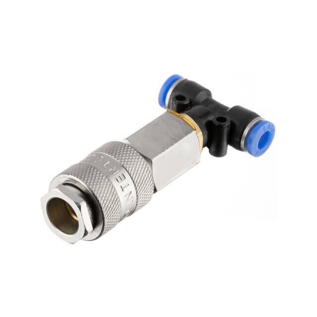 Тройник на шланг и быстроразъемное соединение к набору для продува грузовых авто INTERTOOL PT-1866 6 мм (3-9-PT-1866)