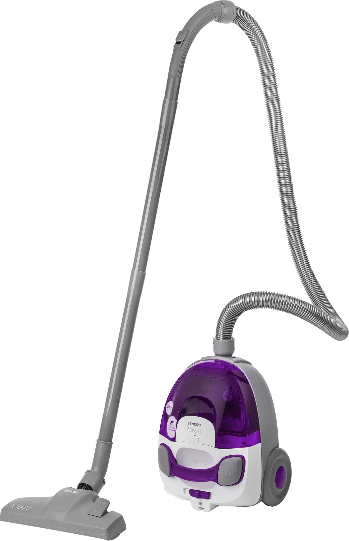 Пылесос контейнерный Sencor Allegro 890 Вт Серый с фиолетовым (SVC512VT-EUE2)