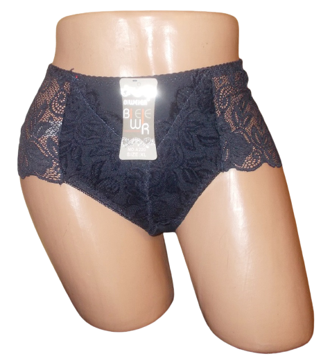 Женские трусики ажурные Biweier 220 XL Темно-синий (1555847882)
