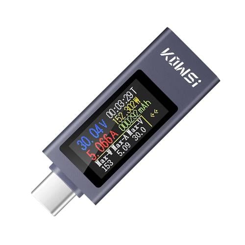 USB-тестер Kowsi KWS-2302C для измерения параметров зарядки USB-устройств 0,96" IPS-дисплей (99049fe9)