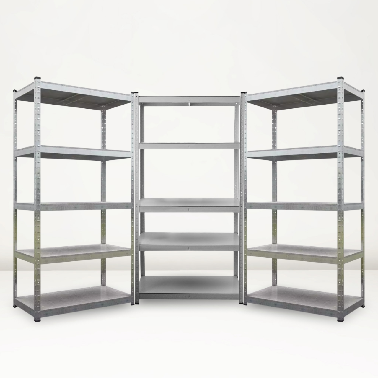 Стеллаж 3 секции 15 полок оцинкованный металлический 175 кг на полку 180х270х40 см (2512082147)