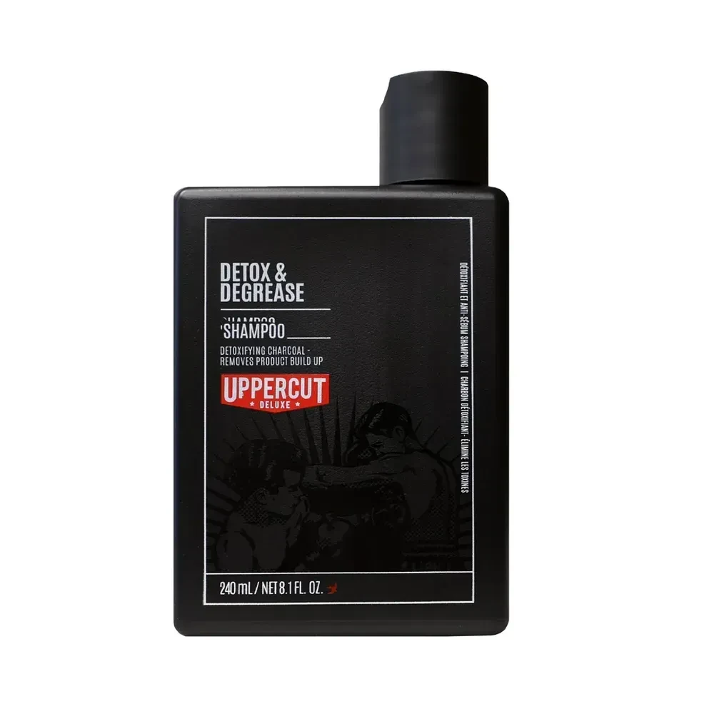 Шампунь глибокого очищення Uppercut Deluxe Detox and Degrease Shampoo для жирного волосся детоксу шкіри голови 240 мл