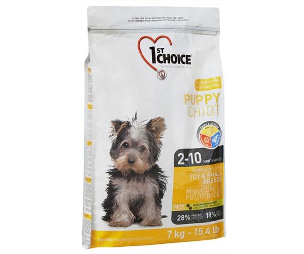 Корм сухой 1st Choice с курицей для щенков мини и малых пород 2,72 кг (34887)