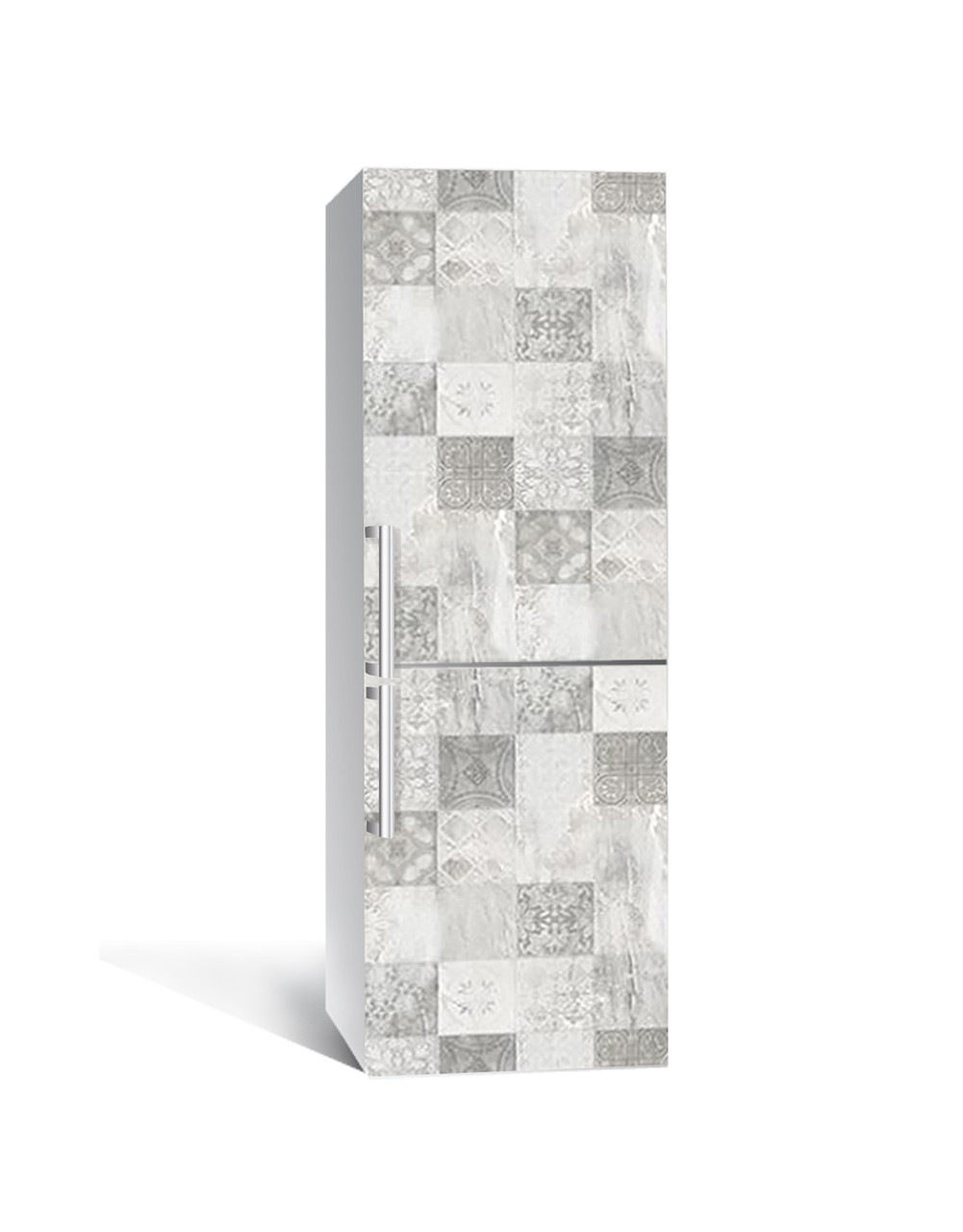 Наклейка 3D на холодильник Zatarga "Бледная азулежу" виниловая 650х2000 мм