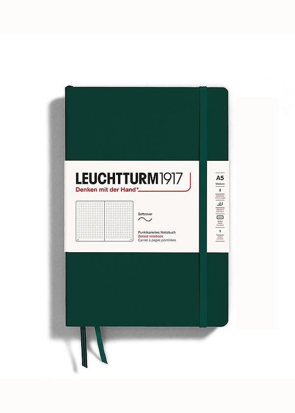 Блокнот Leuchtturm1917 Forest середній м'яка обкладинка крапка Green (367269)