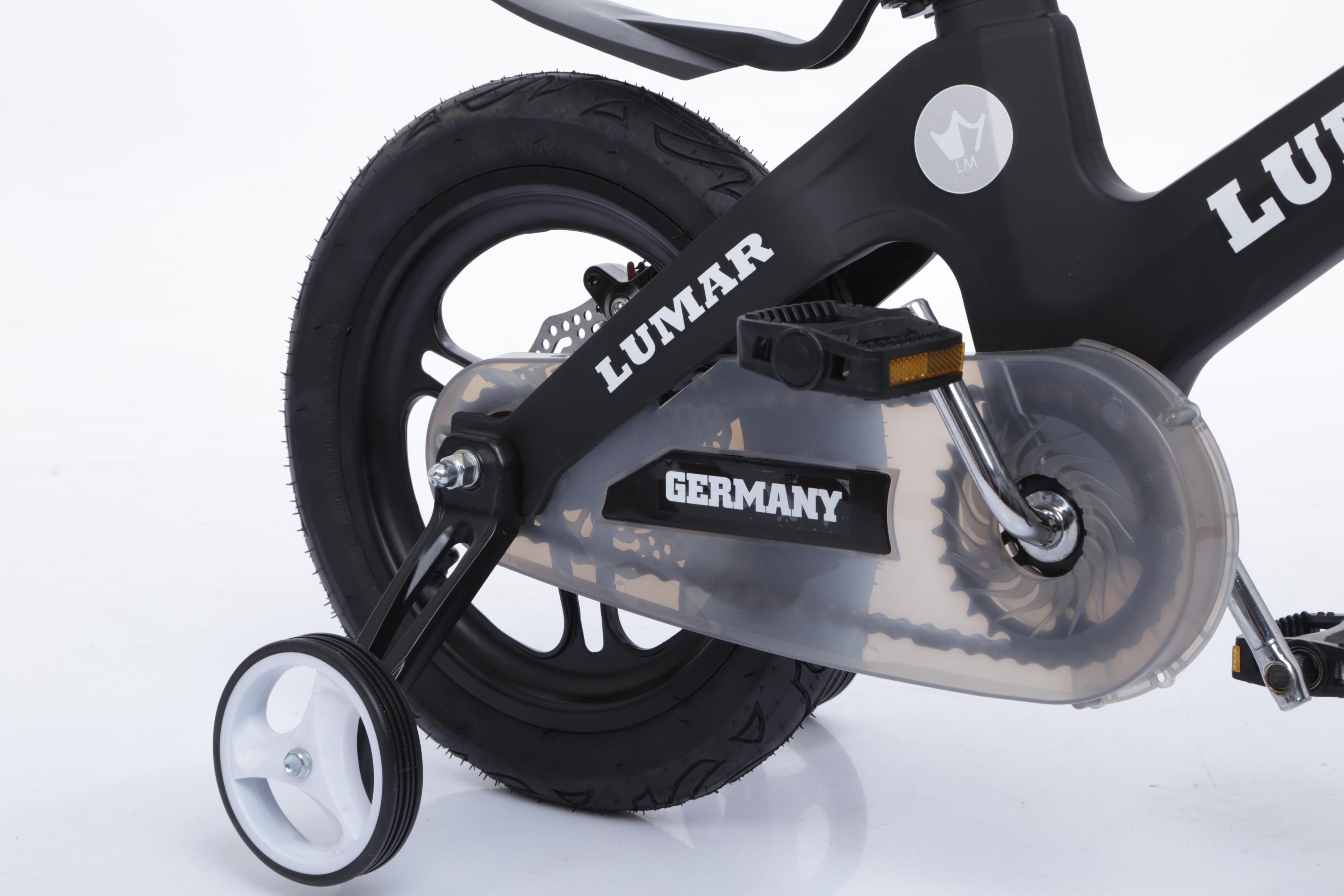 Магнієвий дитячий велосипед LUMAR 18'' Чорний матовий (1802) - фото 15