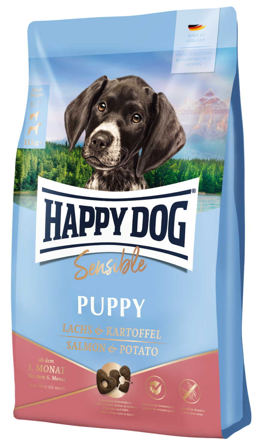 Корм сухой Happy Dog Sensible Puppy Lachs & Kartoffel с лососем и картофелем 10 кг (61000)