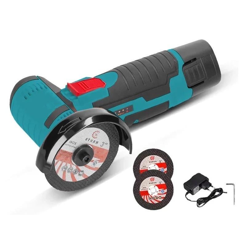 Гравер аккумуляторный 2в1 для реза шлифовки и полировки 19500 об/мин и 2 АКБ Синий - фото 3 Гравер аккумуляторный 2в1 для реза шлифовки и полировки 19500 об/мин и 2 АКБ Синий - фото 3