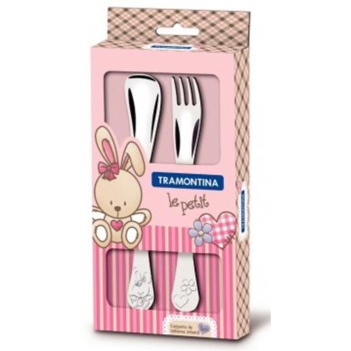 Детский набор столовых приборов Tramontina BABY Le Petit 2 пр. Pink (6210086)
