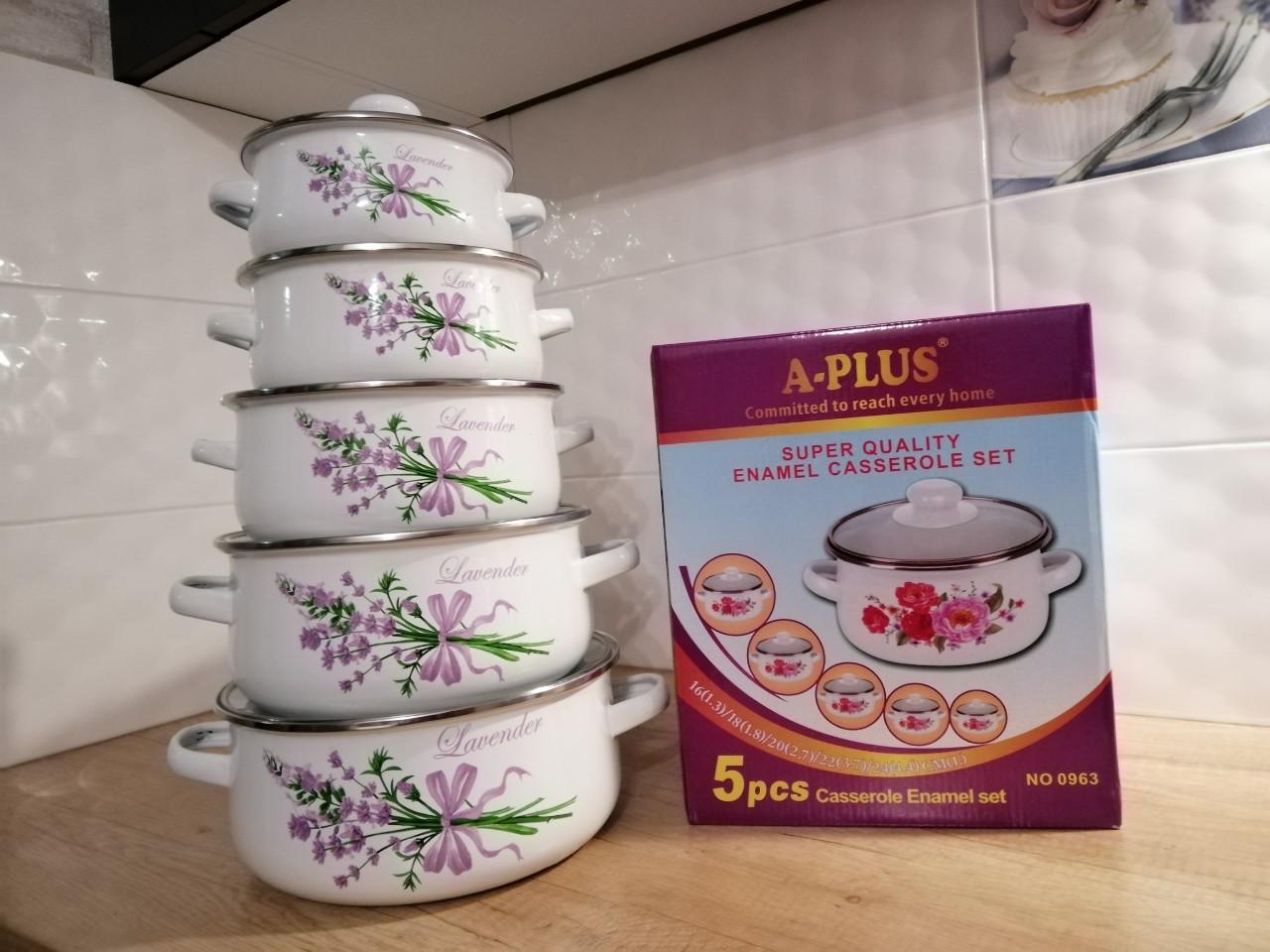 Набор кастрюль А-Плюс эмалированных 10 пр. (543) - фото 6