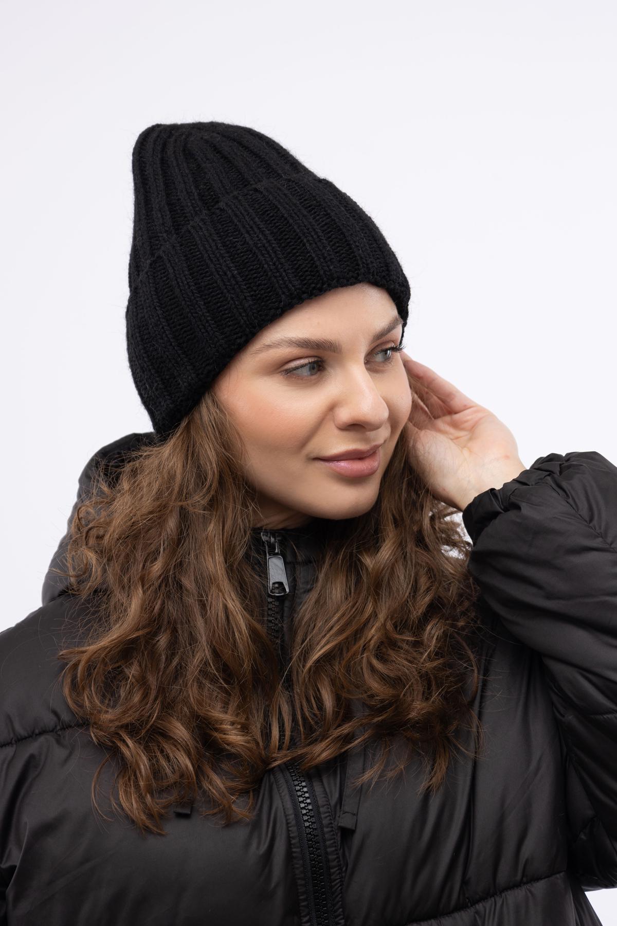 Шапка женская 56-58 см Черный (ЦБ-00237217)