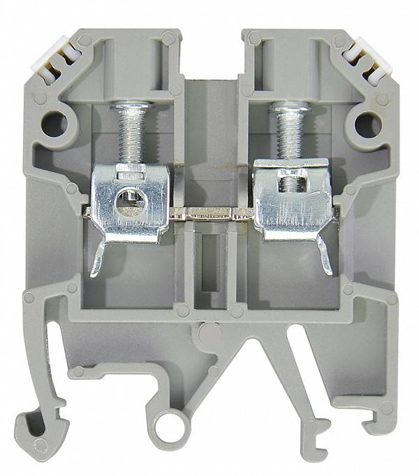 Клемма винтовая наборная АСКО-Укрем JXB 4/35 32А 4 мм2 х 40х6х46 мм Серый (A0130010002) - фото 2