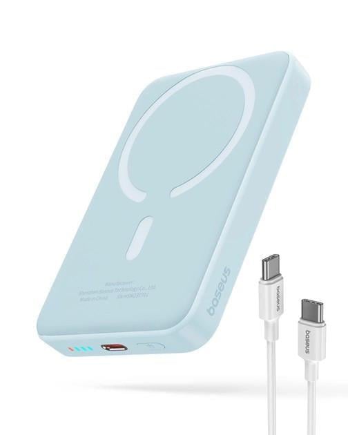 Повербанк магнитный BASEUS Magnetic Bracket Mini 10000 mAh 20 W Голубой (P10059001313-00) Повербанк магнитный BASEUS Magnetic Bracket Mini 10000 mAh 20 W Голубой (P10059001313-00)