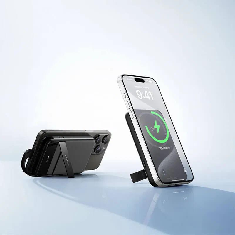 Повербанк магнитный EcoFlow RAPID 5000 мА/ч Qi2 USB-C PD3.0 Black (12af66c5) - фото 6