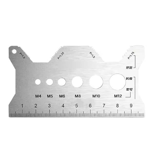 Шаблон для измерения резьбы и болтов 9в1 (id_4038)