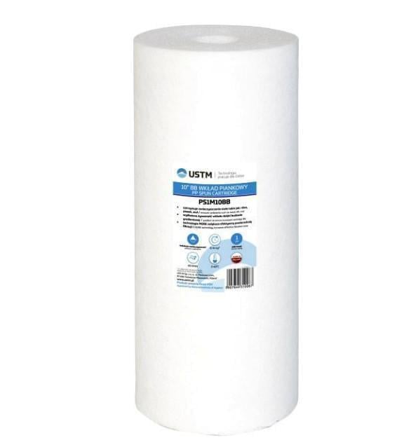 Картридж для фильтров воды USTM PS5M10BB 1045236 из вспененного полипропилена (35152) Картридж для фильтров воды USTM PS5M10BB 1045236 из вспененного полипропилена (35152)