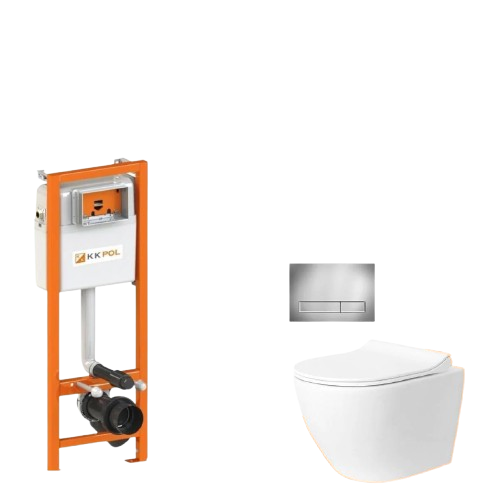 Инсталляция KK Pol ZSP/M400/0/K KK с унитазом VENTA URBAN и клавишей PP/381/0/K (2759471828)