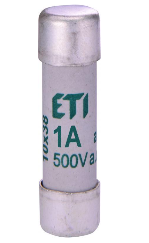 Запобіжник циліндричний плавкий ETI CH 1A аМ 10x38 мм (2652010)