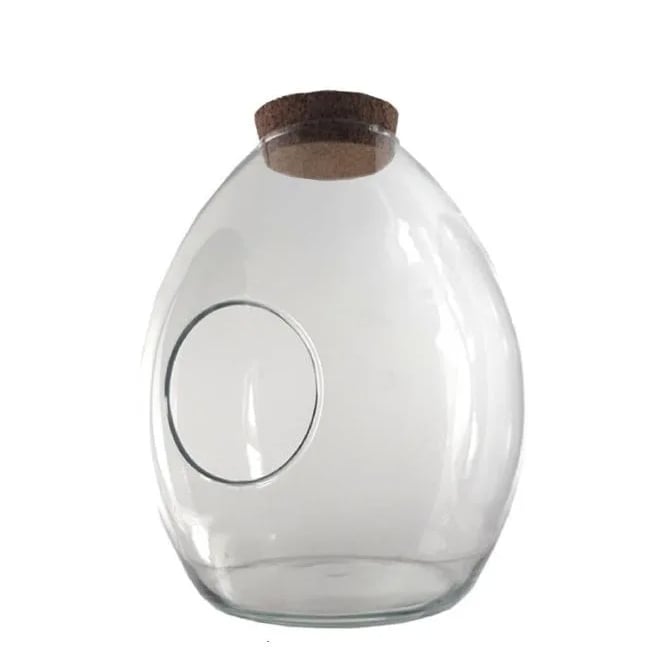 Емкость стеклянная для флорариума Flora с крышкой 28 см (2950)